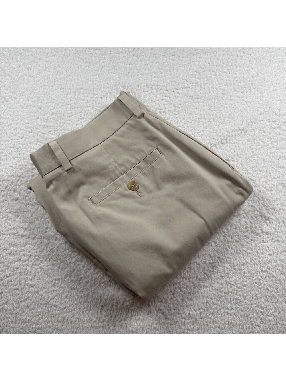 John W. Nordstrom Men’s Chino Pants 32x32 Khaki Supima Cotton NWT Wrinkle Free